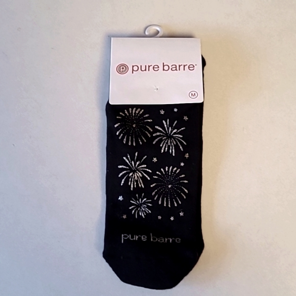 Pure Barre Firework Socks M NWT
